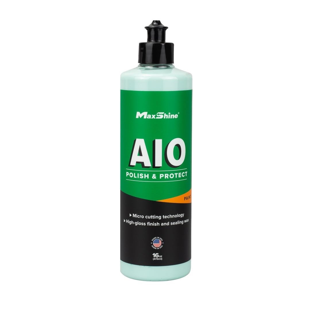 MaxShine AIO Polish 473ml - Polimento Profissional Multiuso para Carros
