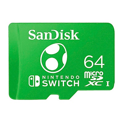 Cartão SD 64GB SanDisk p/ Nintendo Switch – 100MB/s