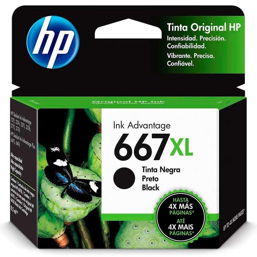 Cartucho HP 667XL Preto: Imprima Mais, Economize!