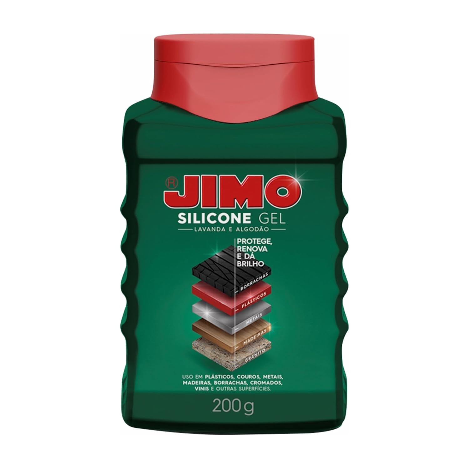 JIMO Silicone Gel: Brilho Intenso e Proteção Duradoura para Carro, Casa e Mais (Lavanda 200g)
