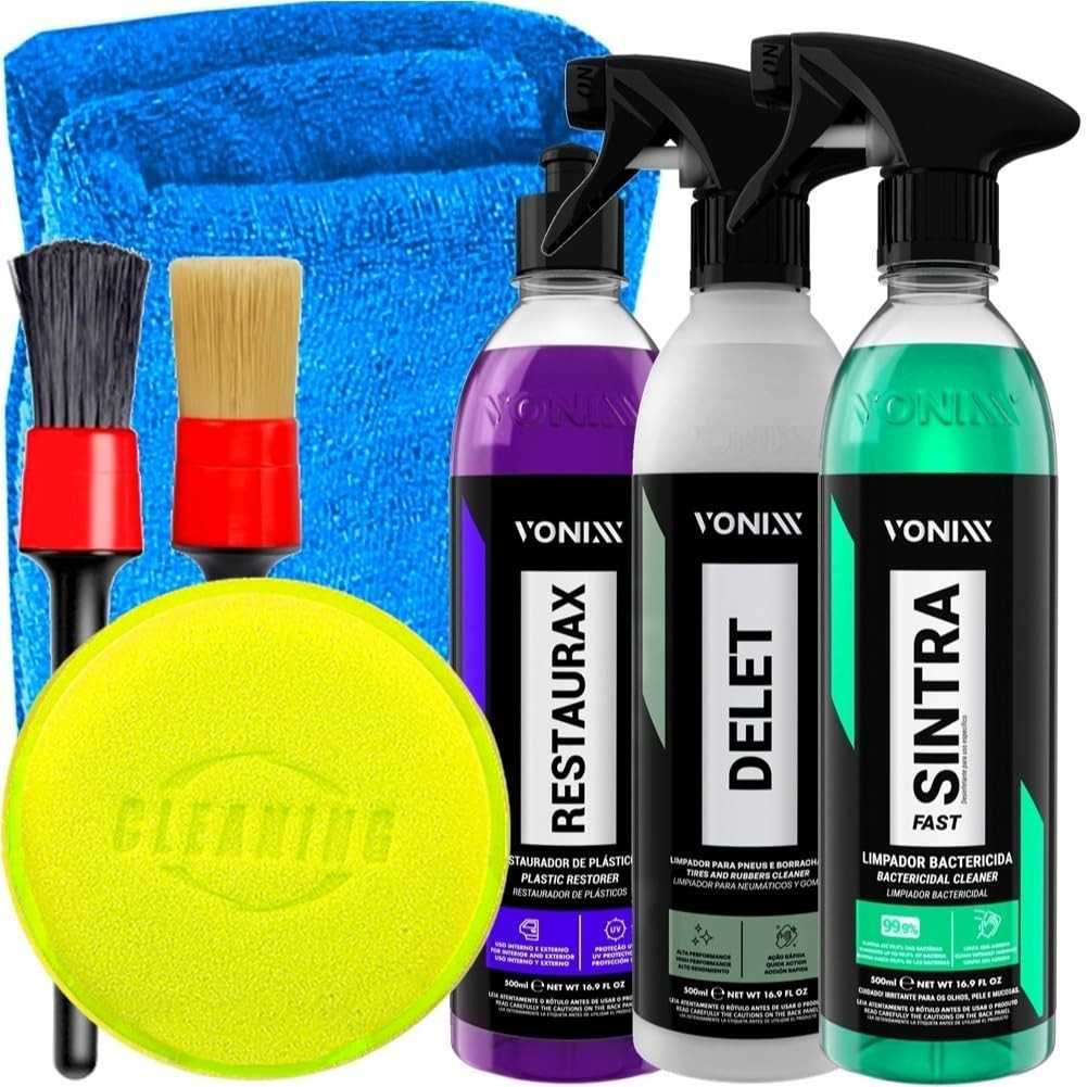 Kit Completo Vonixx e Karbox: Detalhamento Automotivo Profissional em Casa