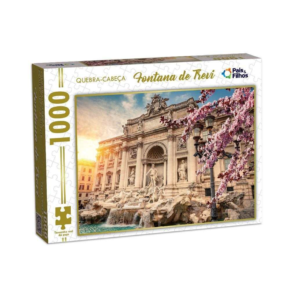 Quebra-Cabeça Fontana di Trevi 1000 Peças: Sua Roma em Casa!