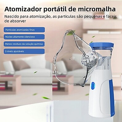 Kit Nebulizador + Oxímetro Portátil: Saúde em Casa