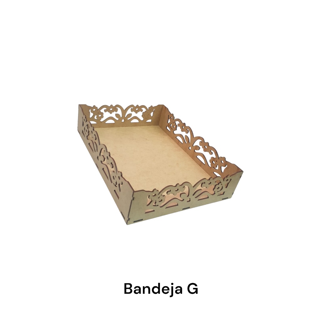 Kit 3 Bandejas Retangulares em MDF: Elegância e Praticidade na Sua Casa