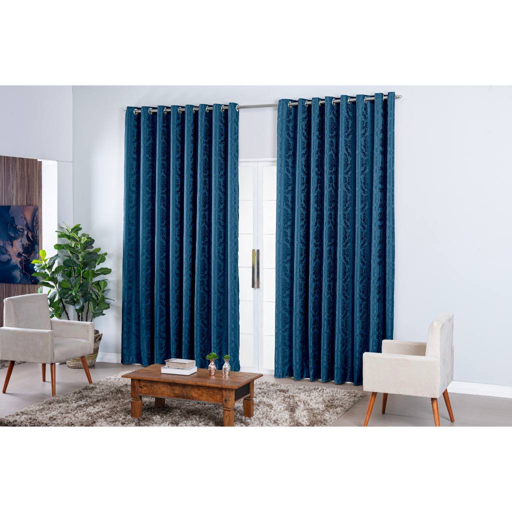 Cortina Jacquard 4m x 2,70m: Elegância Pronta para Sua Casa