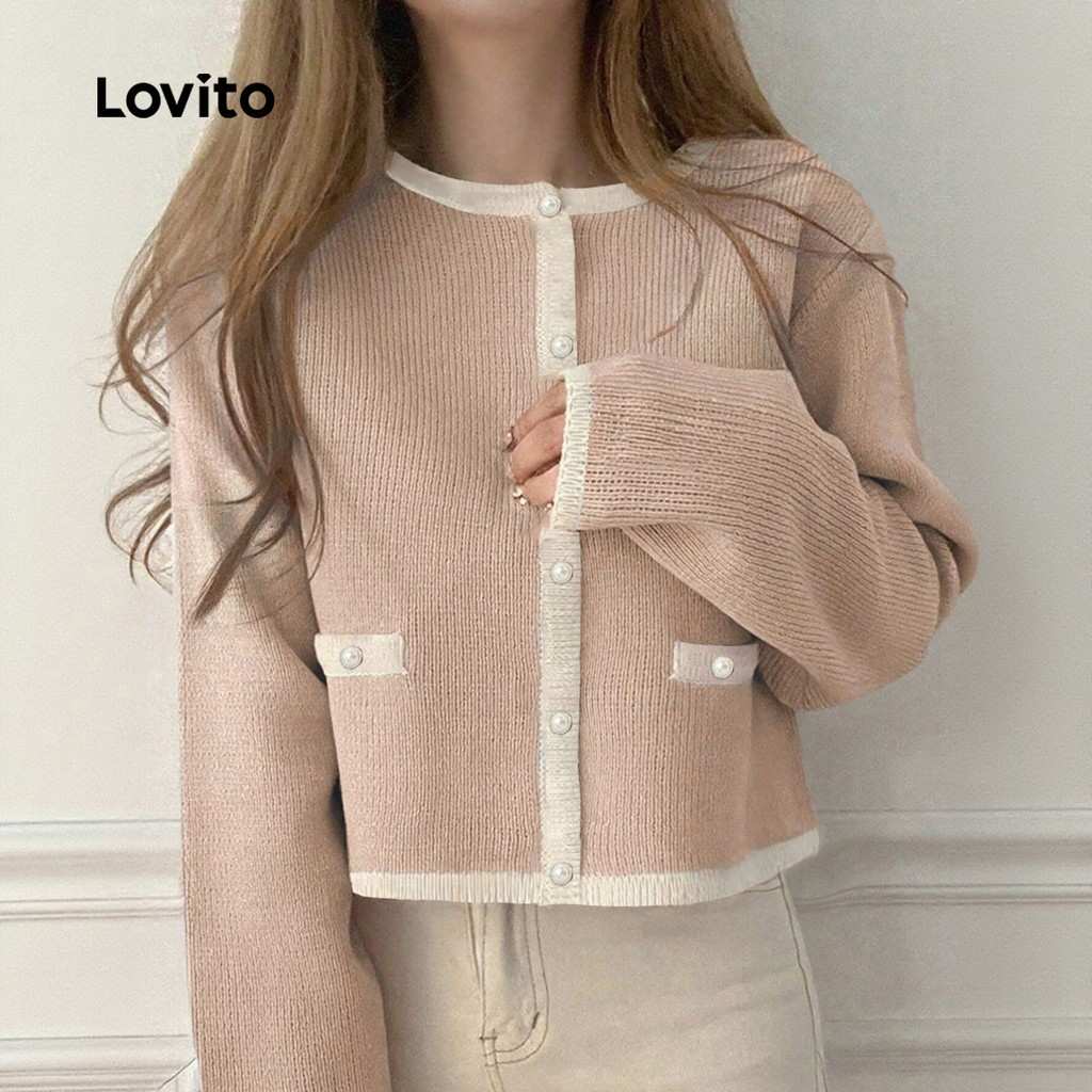 Casaco Feminino Elegante Lovito: Estilo e Conforto