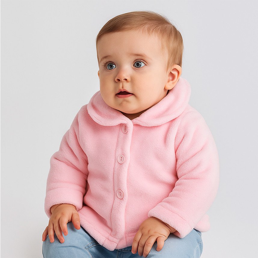Casaco Fleece Bebê Menina: Conforto e Estilo!