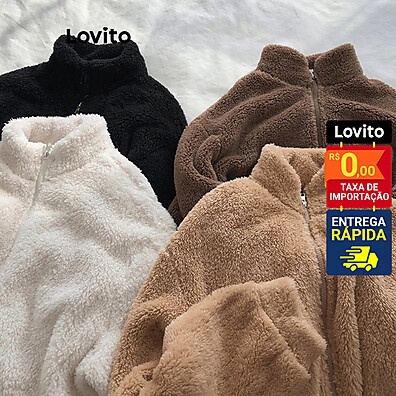 Casaco Teddy Lovito: Conforto e Estilo!