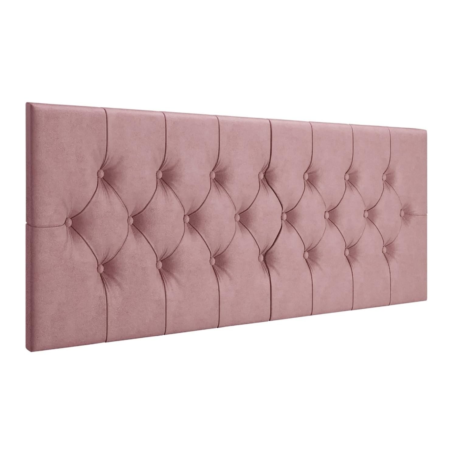 Cabeceira Capitonê para Cama Box Casal Queen 1,60m - Design Rose em Suede