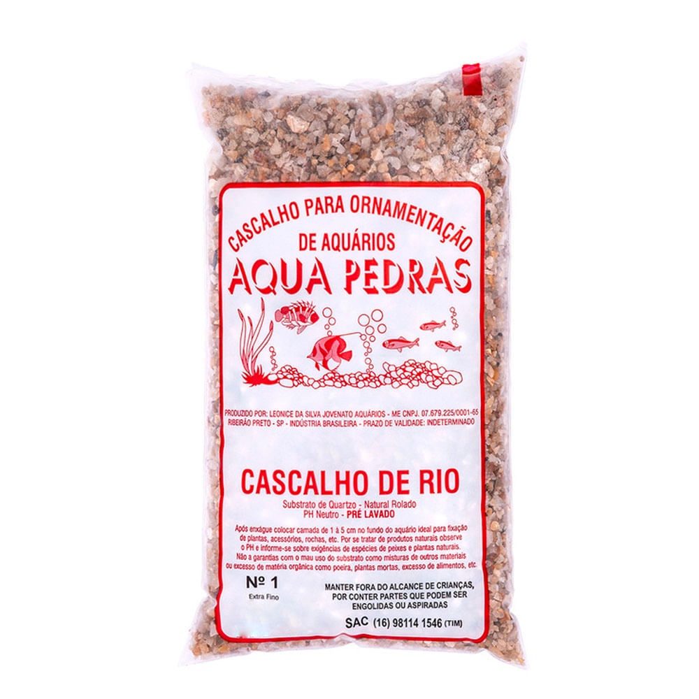 Cascalho de Rio Fino N1: Seu Aquário Perfeito!