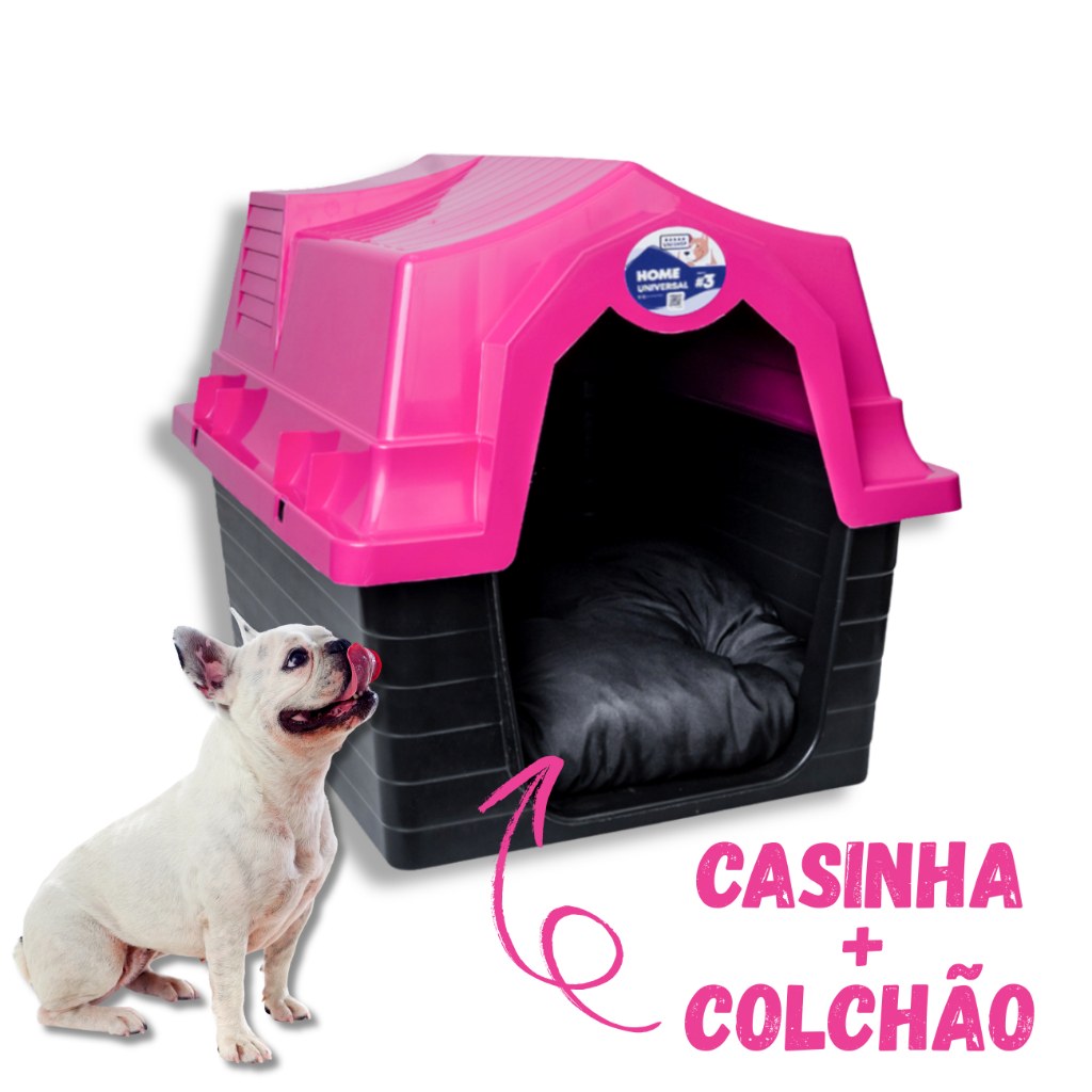 Casinha Pet N3 com Colchão para Cães de Pequeno Porte