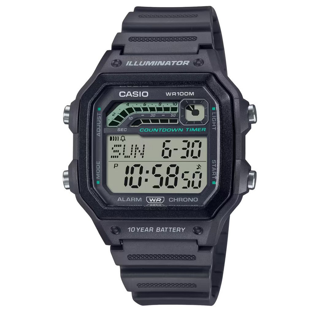 Casio WS-1600H-8AVDF: O Digital Quadrado e Robusto