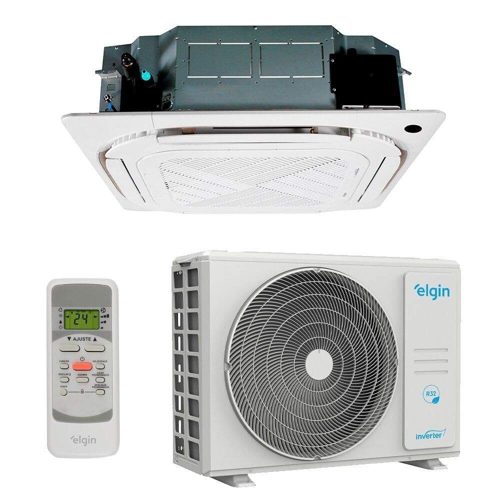 Ar-condicionado Split Inverter Cassete 24000 Btus Elgin Eco Quente e Frio - Eficiência e Conforto com Design Moderno