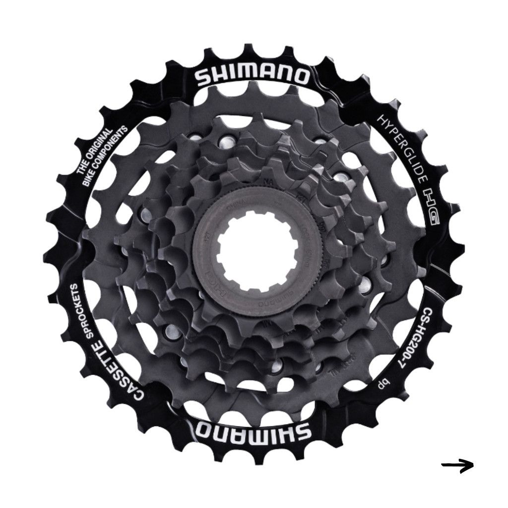 Cassete Shimano 7V: Pedalada Suave e Durável