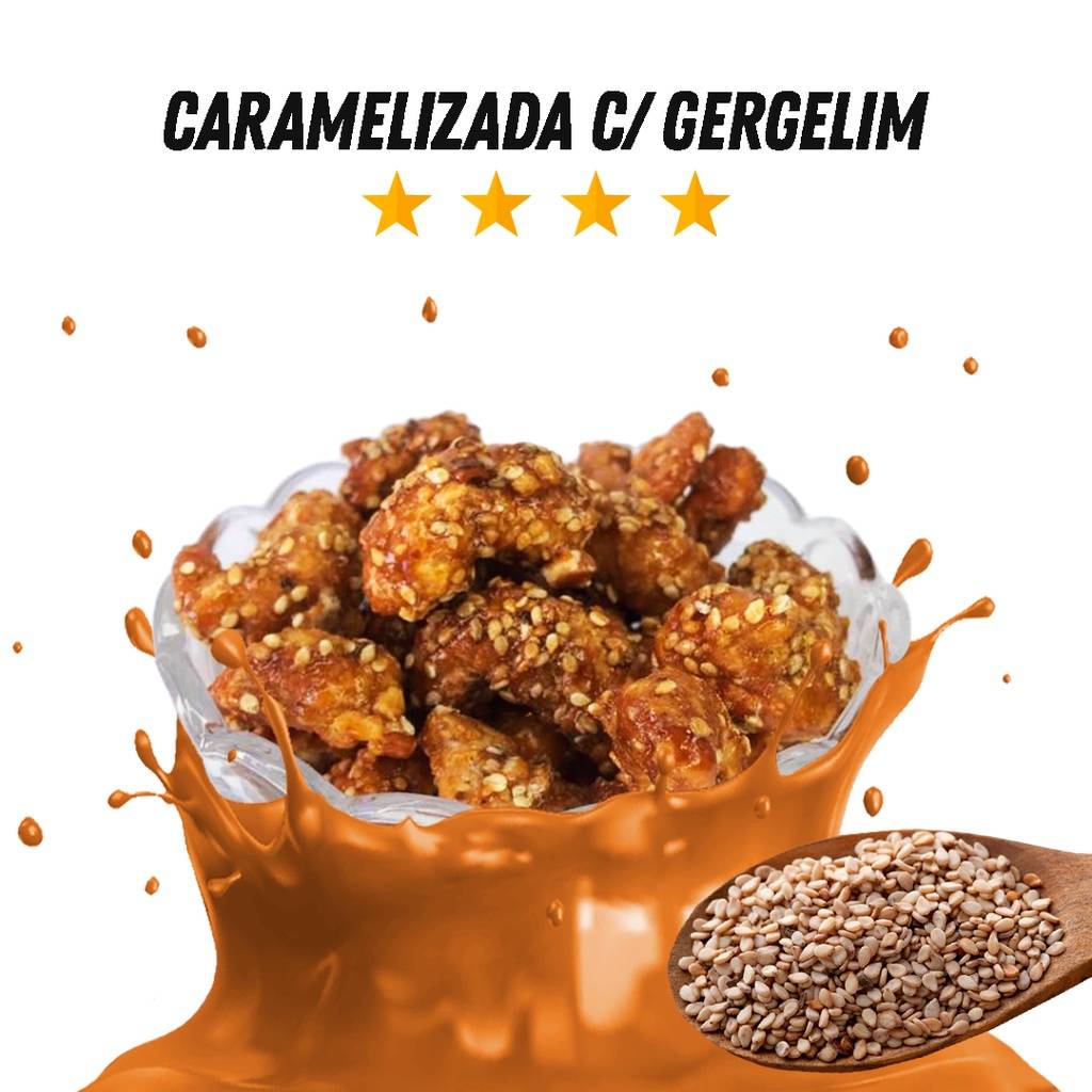 Castanha de Caju Caramelizada: Sabor e Saúde em 1Kg