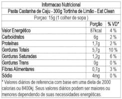 Eat Clean Pasta De Castanha De Caju Tortinha De Limão 300
