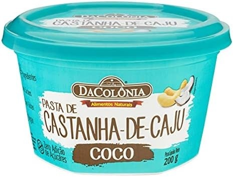 Pasta Castanha De Caju Com Coco Zero 200G
