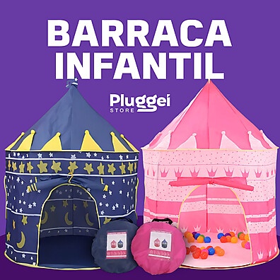 Castelo Mágico: Barraca Infantil Dobrável 🏰