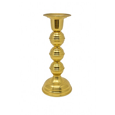 Castiçal Artesanal Dourado Latão para Velas de 7 Dias – 4 Tamanhos