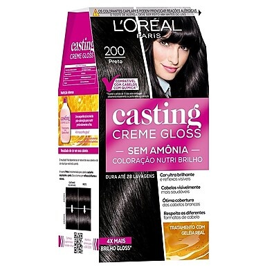 Casting Creme Gloss 200 Preto: Cobertura Perfeita!