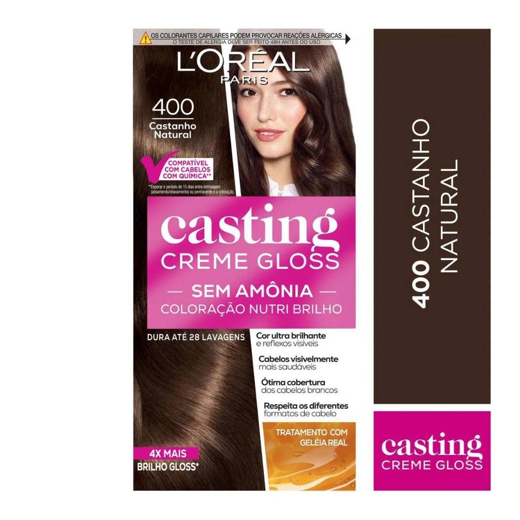 Casting Creme Gloss 400: Castanho Natural e Brilho Intenso