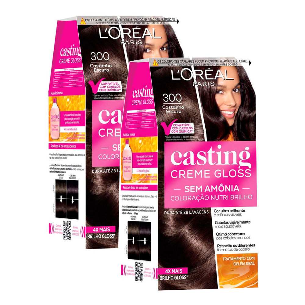 Casting Gloss L'Oréal: Castanho Escuro Radiante