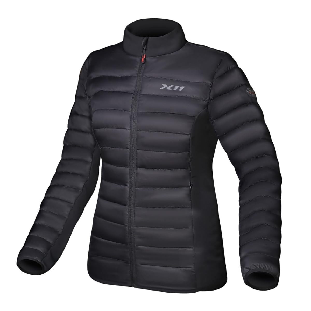 Jaqueta Puffer Casual Feminina X11 Motociclista Proteção Frio Bobojaco Preta