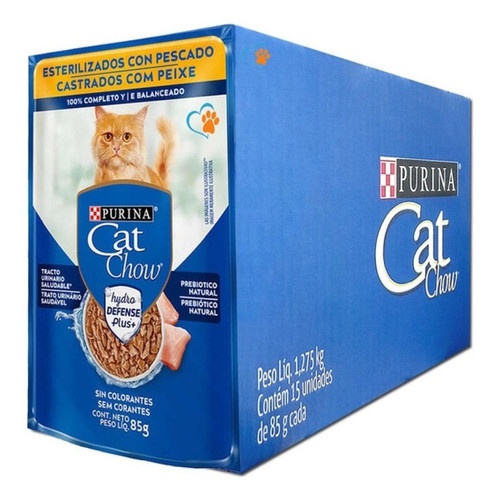 Cat Chow Castrados: Peixe para Peso Ideal 15un