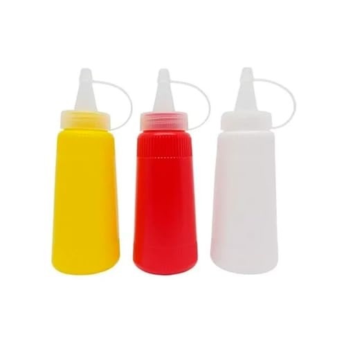Kit C/3 Bisnaga Plástica Catchup Mostarda E Maionese 200ml