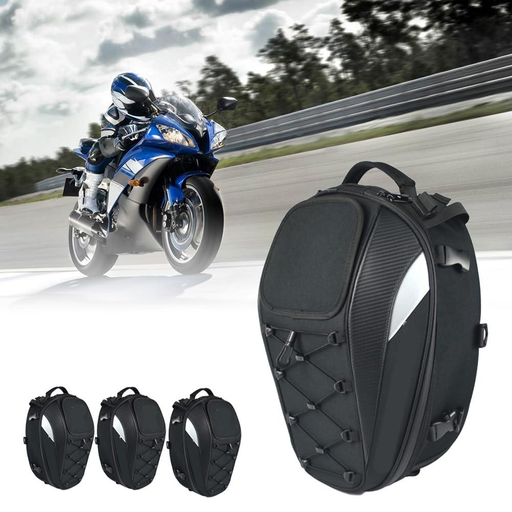 Bolsa de Cauda de Moto Multifuncional Aqxreight: Alta Capacidade, Design Versátil e Zíperes Resistentes