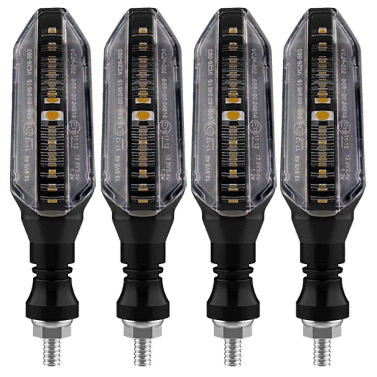 Kit 4 Piscas LED Seta Universal Moto Fixo - Cb Twister, Titan e Mais!