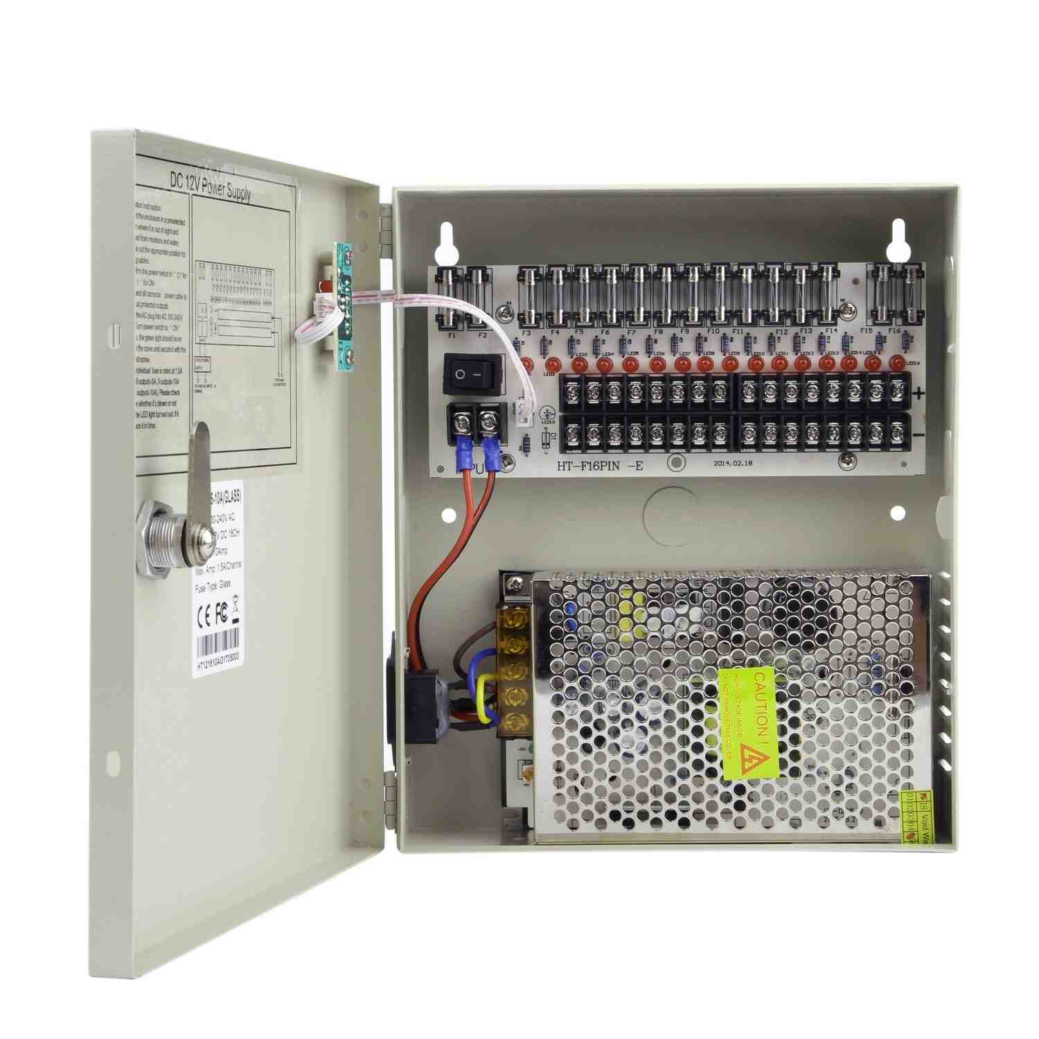 Central de Distribuição Xenocam 16 Canais 12V 10A: Segurança e Organização para seu Sistema CCTV