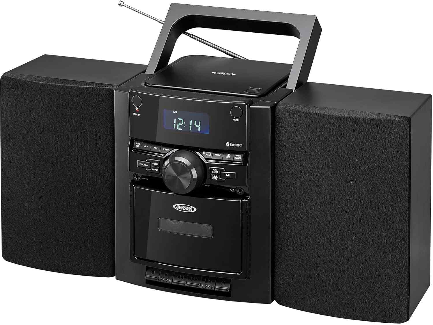 JENSEN CD-785: Sistema de Som Portátil com Bluetooth, CD, Fita Cassete e Rádio AM/FM