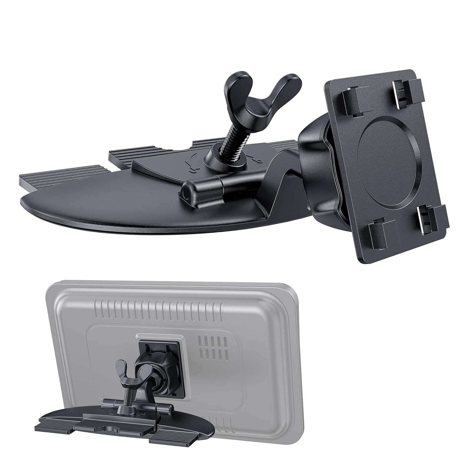 Suporte de CD 1Zero 360° para Tela CarPlay: Instalação Fácil e Visão Perfeita (7-11")