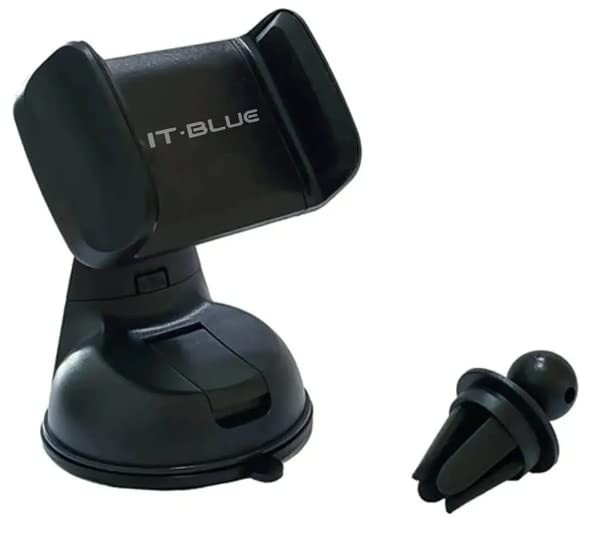 Suporte Celular Veicular Universal IT BLUE 2 em 1: Para-brisa e Painel