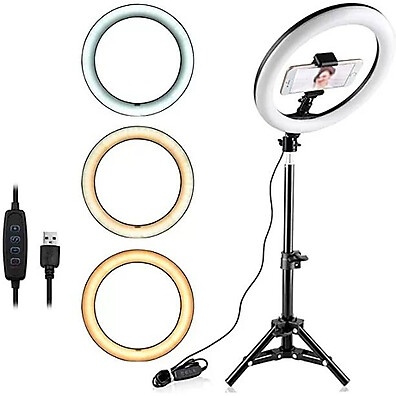 Ring Light 10" LED: Iluminação Profissional para Celular