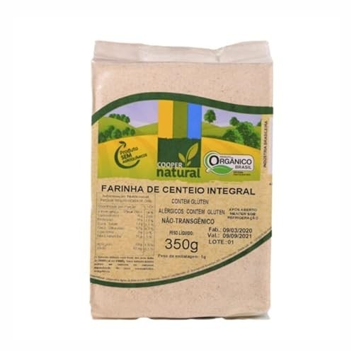 Kit 6X: Farinha de Centeio Integral Orgânico Coopernatural 350g
