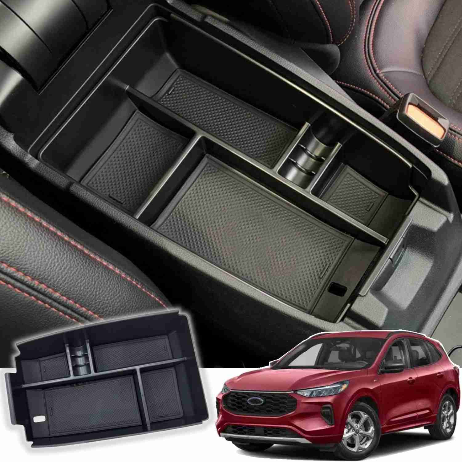 Organizador de Console Central Vesul para Bronco Sport e Ford Escape: Maximize seu Espaço!