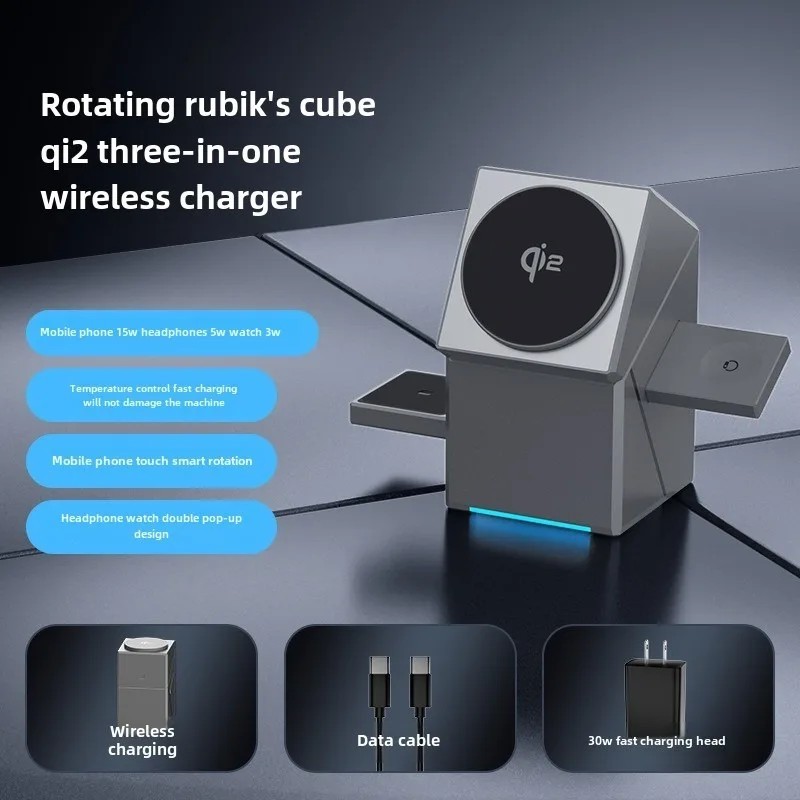 Central de Carga 3x1: iPhone, Apple Watch e AirPods