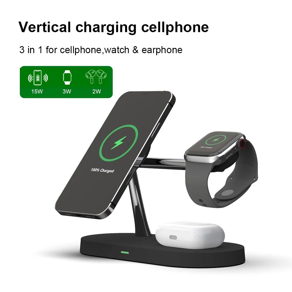 Central de Carga 5 em 1: iPhone, Apple Watch e Mais!