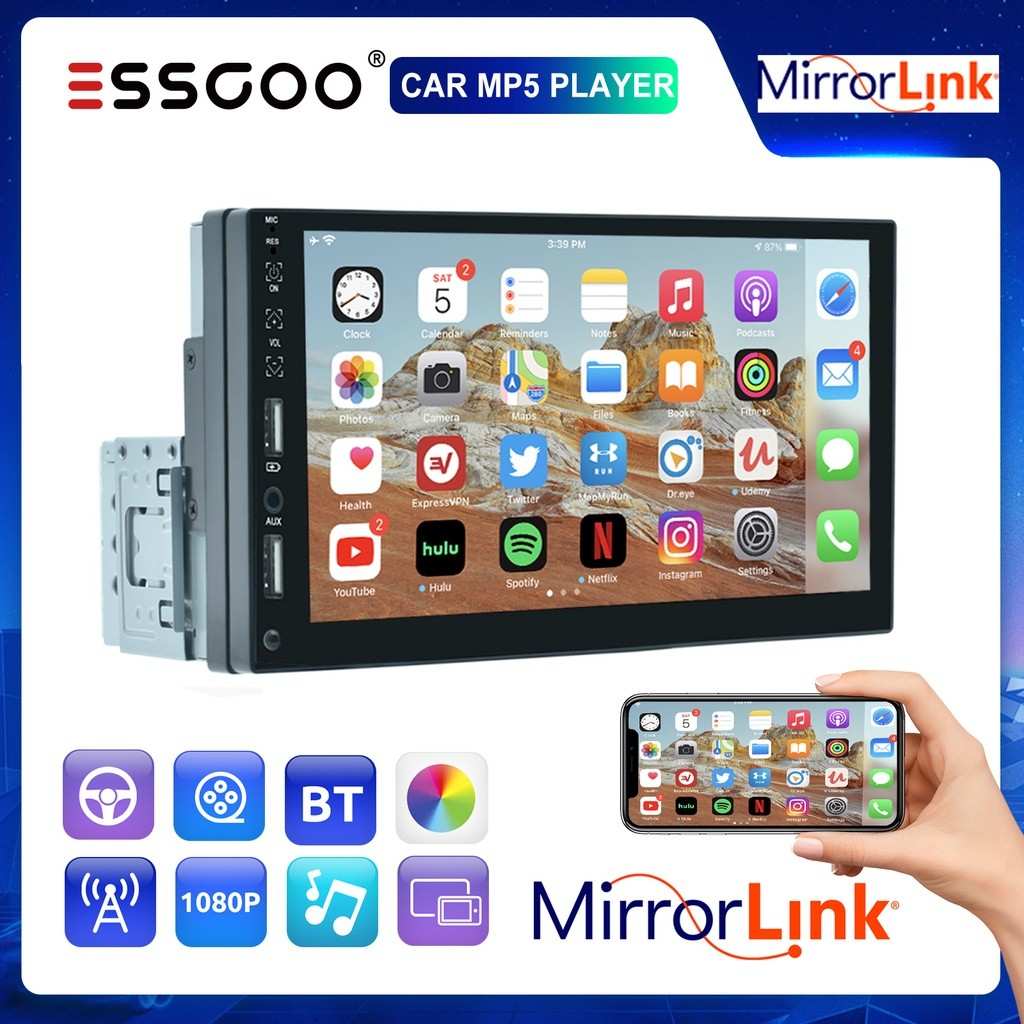 central-multimidia-1-din-7-essgoo-som-e-video