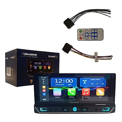 Central Multimídia 1DIN: Carplay & Android Auto