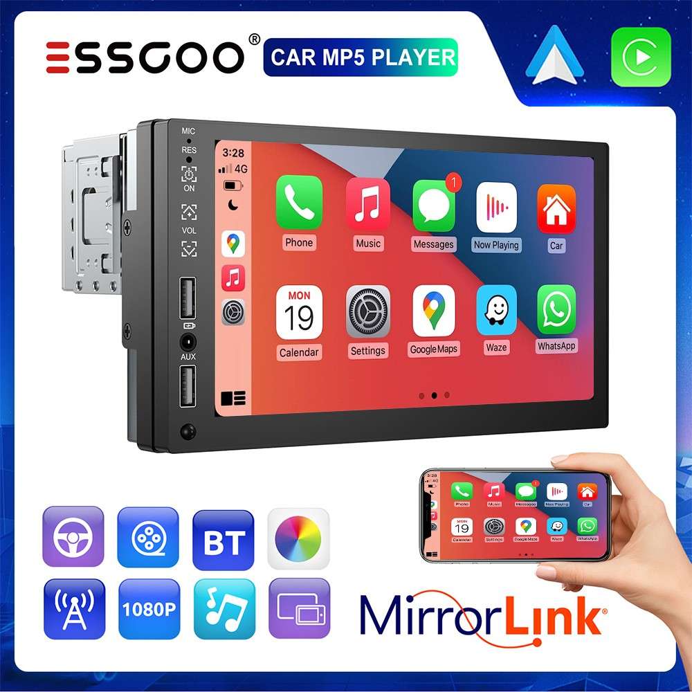 Central Multimídia 7" ESSGOO: Conecte e Divirta-se!