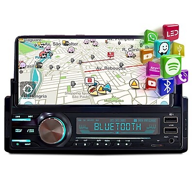 Central Multimídia Automotiva: Som, USB e Bluetooth