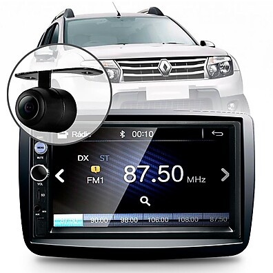 Central Multimídia Duster Oroch: Tela Touch + Bluetooth