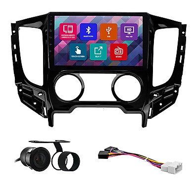Central Multimídia L200 Triton: 9” Touch + Câmera!