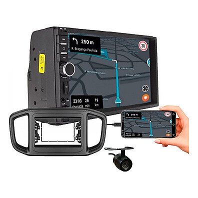 Central Multimídia Strada/Fiorino: Upgrade 7" + Câmera