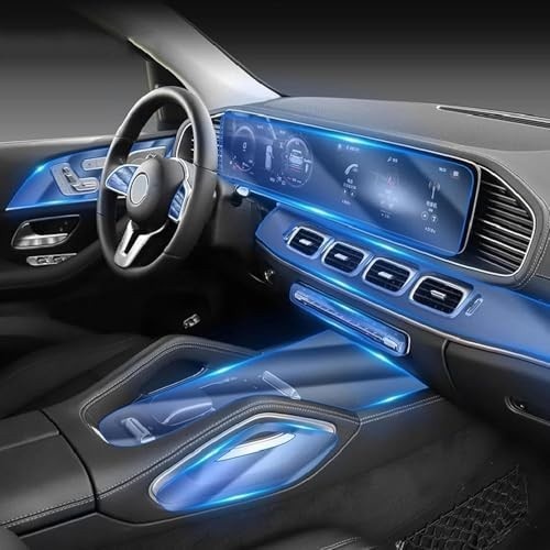Proteção Premium para Console Central Mercedes-Benz GLE 350/450 (2019-2023) - Película TPU Transparente e Durável
