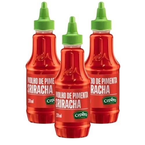 3 Molho De Pimenta Sriracha Sabores Cepêra 270m