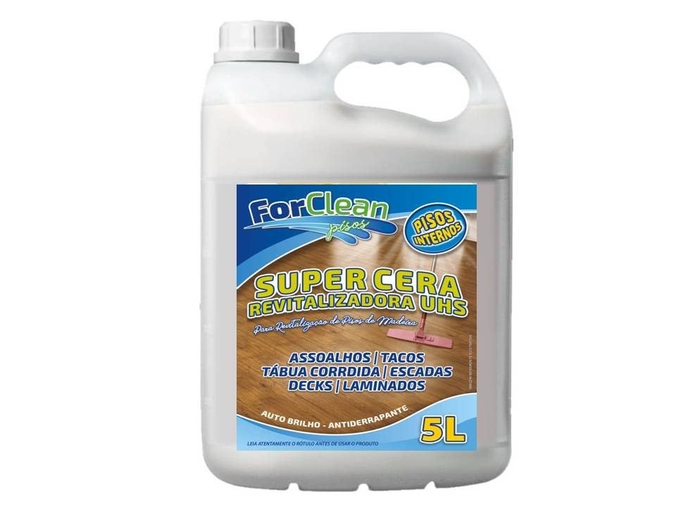 For Clean Cera Acrílica Revitalizante com Brilho e Antiderrapante - 5L